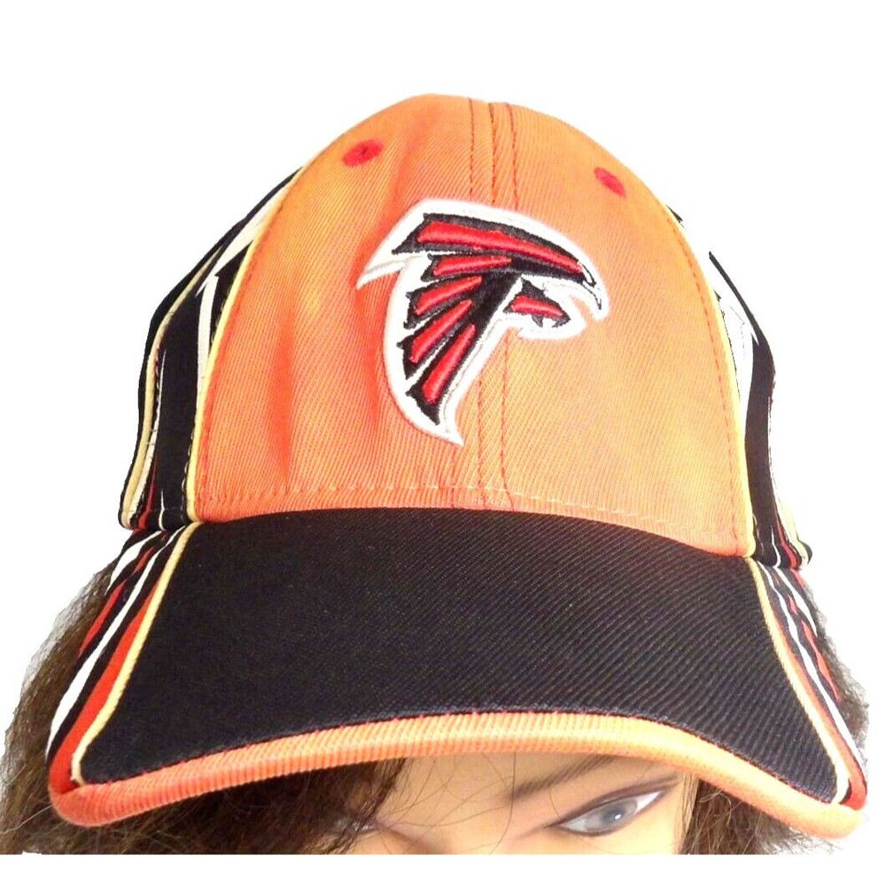 Atlanta Falcons Baseball Hat Cap Red Black Embroidered Fitted S/M NFL READ
